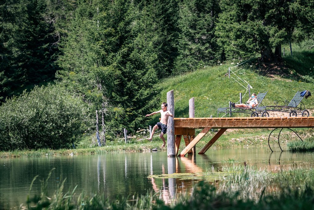 Naturbadeteich Alm Schwimmen